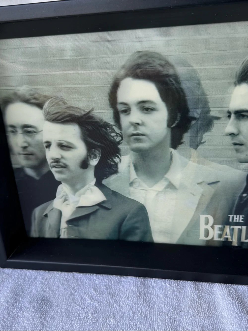 The Beatles 3D Hologram Photo in Box Frame Picture 11x9x2 inches